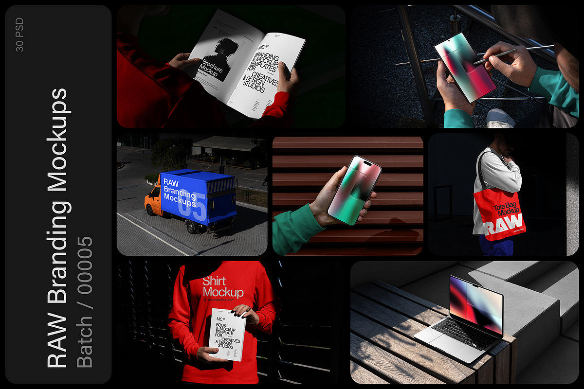 Raw Branding Mockups / Batch 00005, a Mockup by Mockup Cloud (Photo 1 of 31)