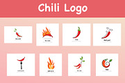 Chili logo set vector, a Food Illustration by foxndeer (Thumbnail 1 of 4)