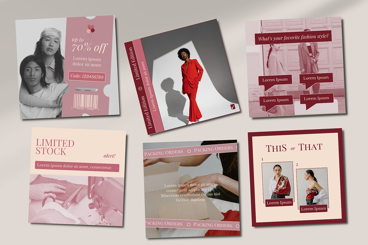 Amor | E-commerce IG Template, a Social Media Template by Artfullyours (Photo 9 of 11)