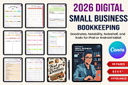 Digital Small Business Bookkeeping, a Print Template by Designmela01 (Thumbnail 1 of 8)