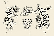 Tigers collection, an Animal Illustration by oxygen_8 (Thumbnail 4 of 6)