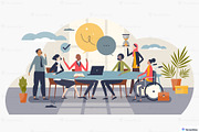 Office Life Vector Illustration Set, a Work Illustration by VectorMine (Thumbnail 11 of 16)