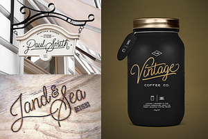 Spirited 6 Fonts Swashes