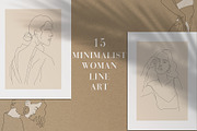 15 Minimalist Woman Line Art, a Decorative Illustration by Miracles Everywhere (Thumbnail 1 of 9)