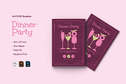 Dinner Party - Flyer, a Flyer Template by VUNIRA (Thumbnail 1 of 3)