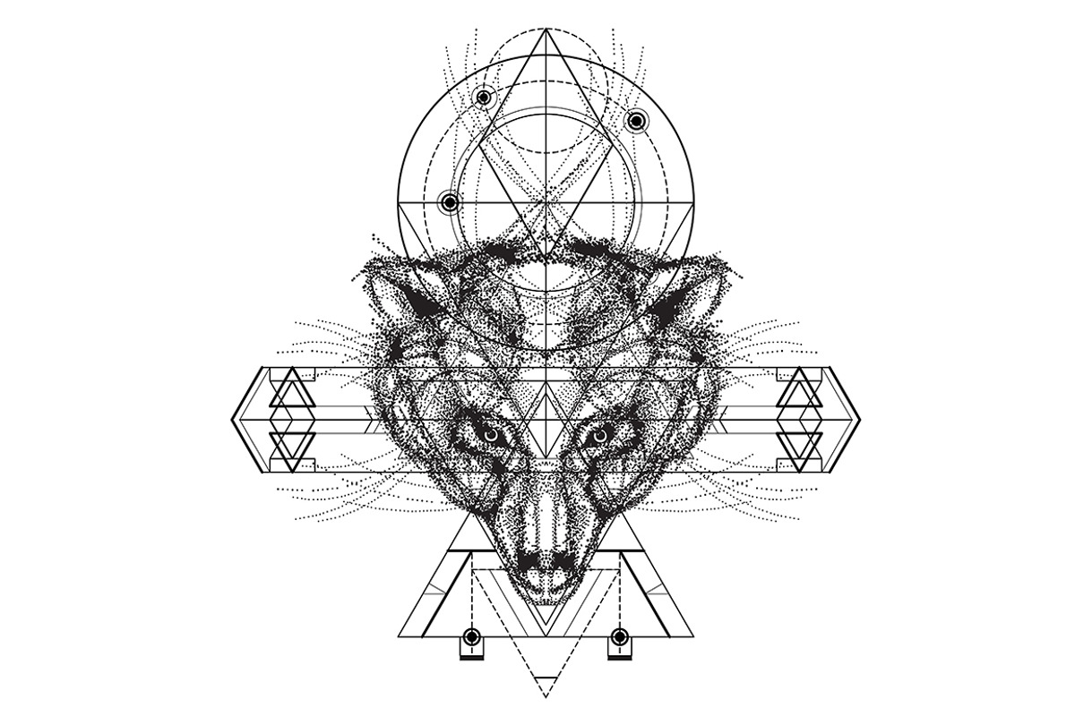 Sacred geometric indian pattern bear, an Icon by RAINBOWIRMA (Photo 2 of 4)