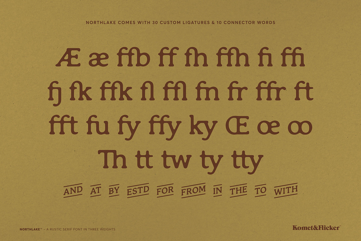 Northlake - A Rustic Serif Font, a Serif Font by Komet & Flicker (Photo 14 of 15)