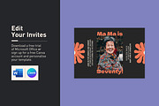 Ma Ma Birthday Invitation, an Invitation Template by Mountain Folk Creative (Thumbnail 3 of 6)