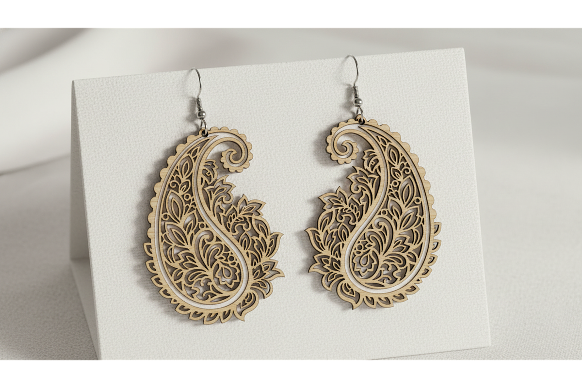 Flower Earrings Vector Set, a Graphic by musafir_fashion (Photo 4 of 11)