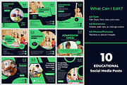 Admission Open Editable Posts, a Social Media Template by Mohammad Sarfaraz (Thumbnail 3 of 5)