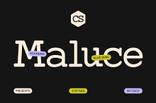 CS Maluce – Slab Serif Font