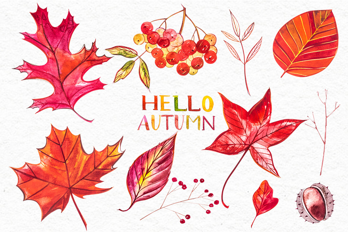 Autumn leaves, a Decorative Illustration by Ann Astro (Photo 7 of 9)