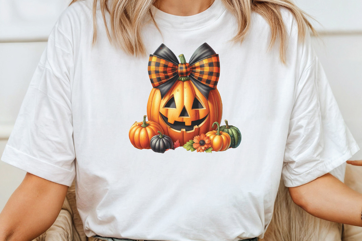 Fall Pumpkin Coquette Bows Clipart, an Illustration by CraftArtStudio (Photo 3 of 6)