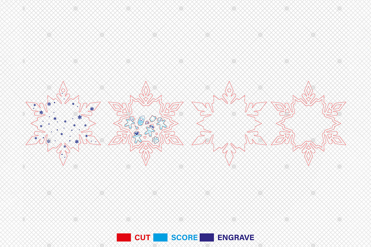 Personalized Snowflake Ornament SVG, a Pattern Graphic by Lasercutiny (Photo 2 of 2)