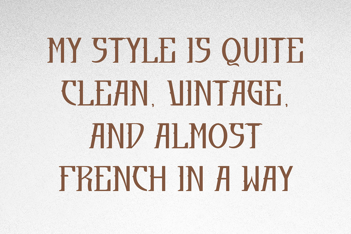 Lovazzu Stylish Vintage Typeface, a Serif Font by Maulana Creative (Photo 7 of 7)