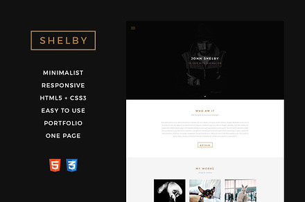 Shelby - One Page HTML5 Template