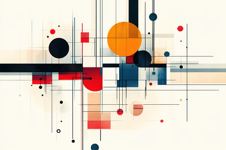 Abstract background with colorful ge, an Abstract Photo by Pixeness