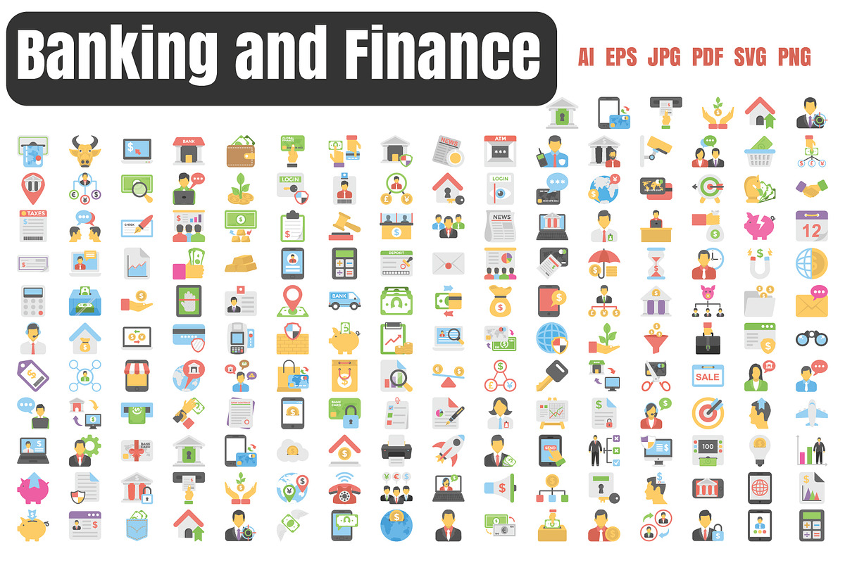 Extensive Banking and Finance Vector, an Illustration by Vector Portal (Photo 1 of 3)