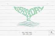 Seas the Day Whale Tail SVG Cut File, an Object Graphic by DigitalDesignsLaura (Thumbnail 2 of 3)