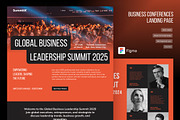 Business Conference Landing Page, a Landing Page Template by Dirtytemp Studio (Thumbnail 1 of 6)