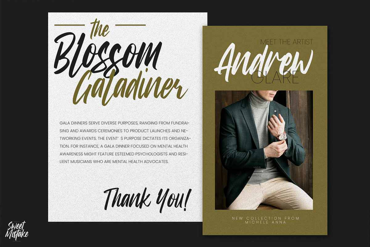 Sweet Mistake – Fast Brush Font, a Handwritten Font by Gassstype (Photo 3 of 8)