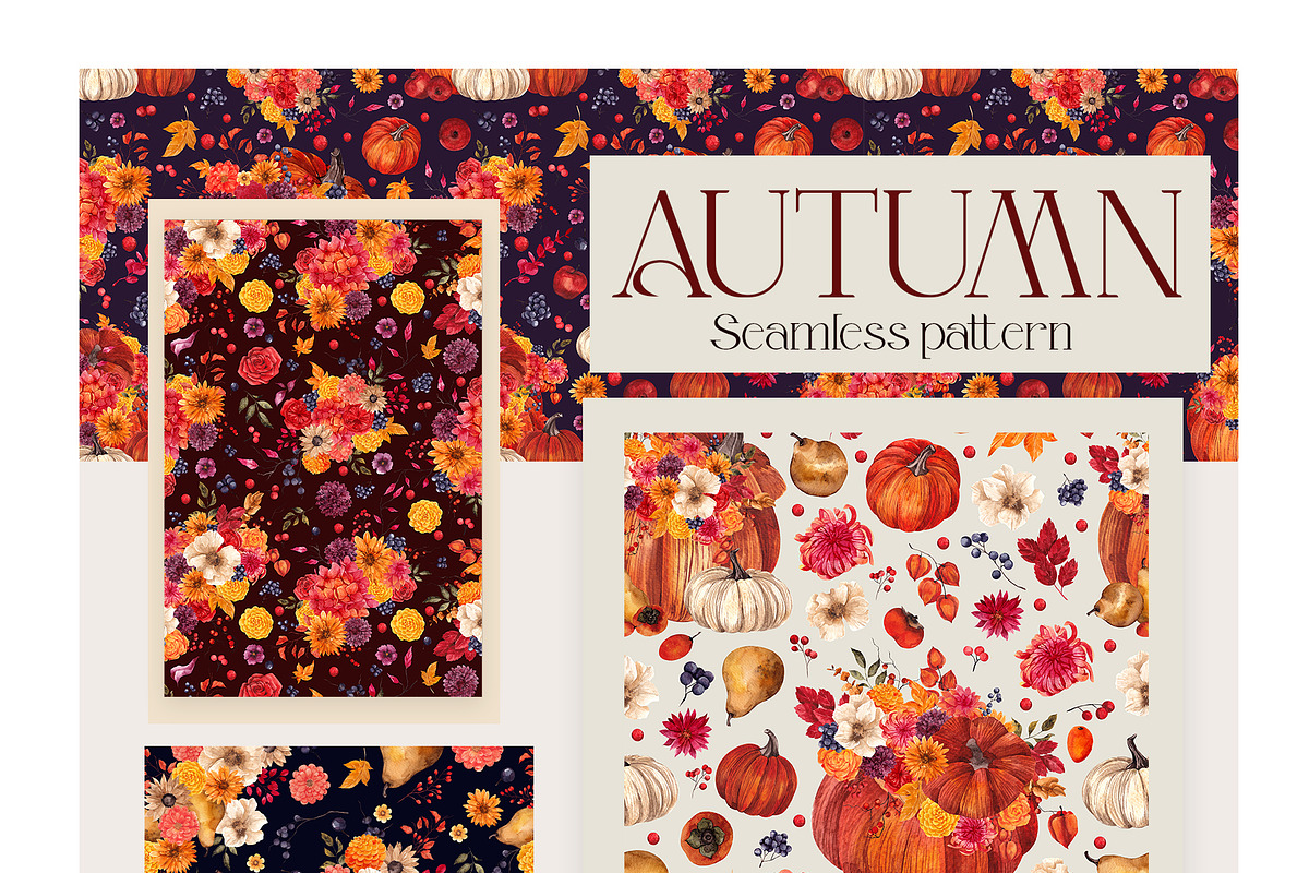 AUTUMN. Hand draw watercolor, an Object Graphic by ma_i_vi (Photo 13 of 14)