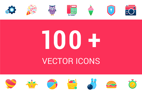 100 Lovely Vector Icons