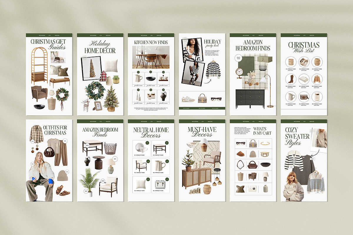 40 Christmas LTK Instagram Story, a Social Media Template by Amaré Creative (Photo 3 of 6)