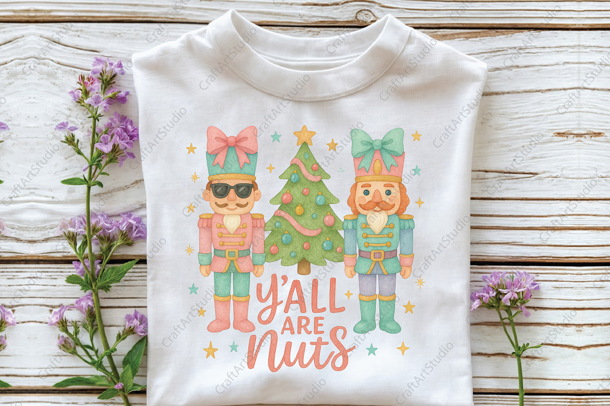 Christmas Y'all Are Nuts Nutcracker, an Illustration by CraftArtStudio (Photo 2 of 4)