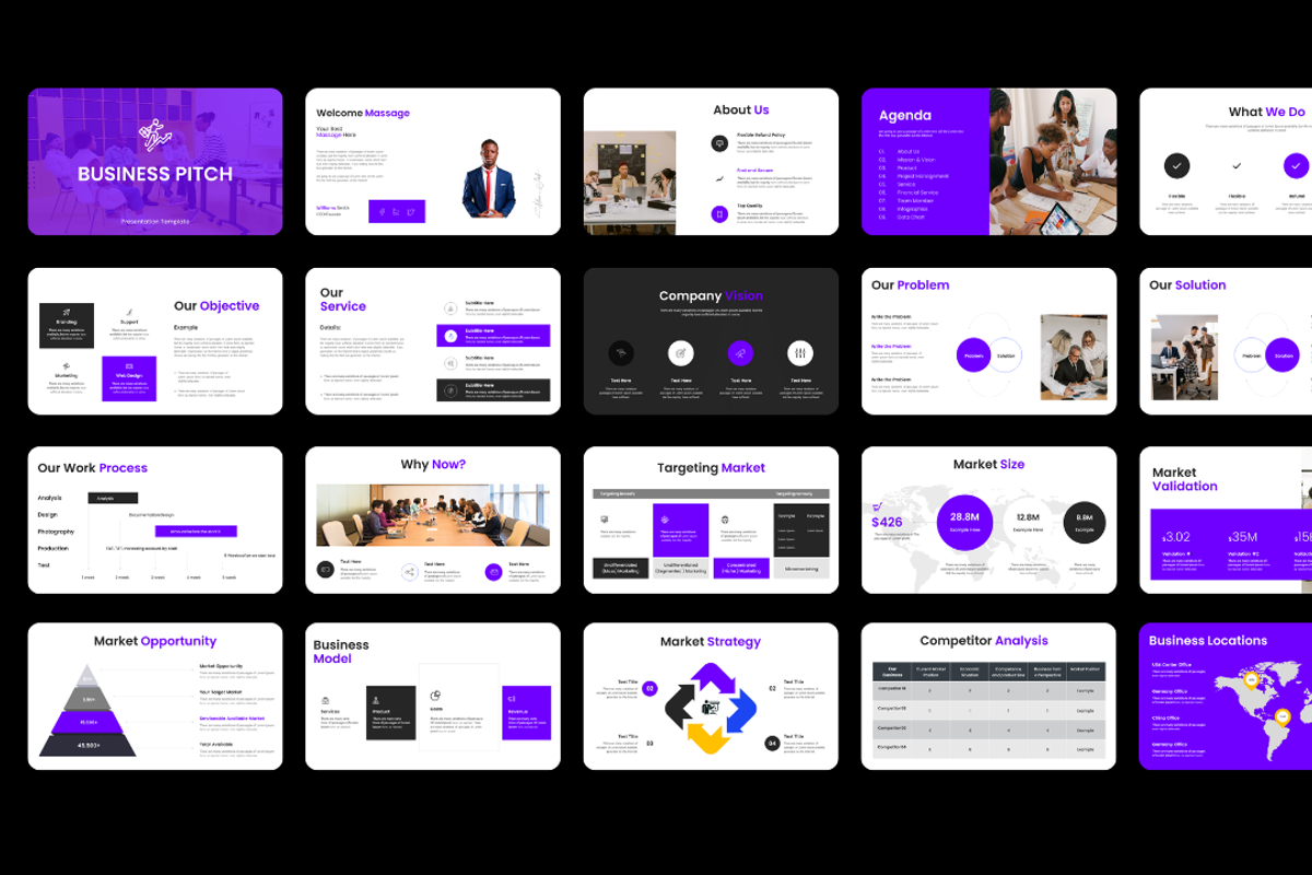 Business Pitch Deck Presentation preview 2