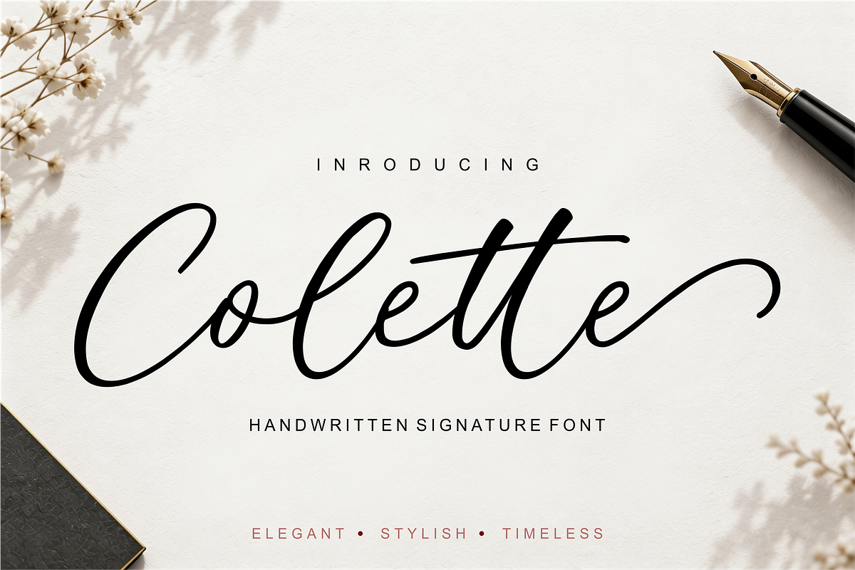 Colette Modern Script, a Handwritten Font by Raffa Creative (Photo 1 of 5)