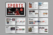 Digital Sports Magazine Landscape, a Magazine Template by E-Type (Thumbnail 1 of 7)