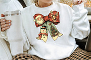 Christmas Coquette Bow PNG, an Illustration by Sublimation Artist (Thumbnail 3 of 9)