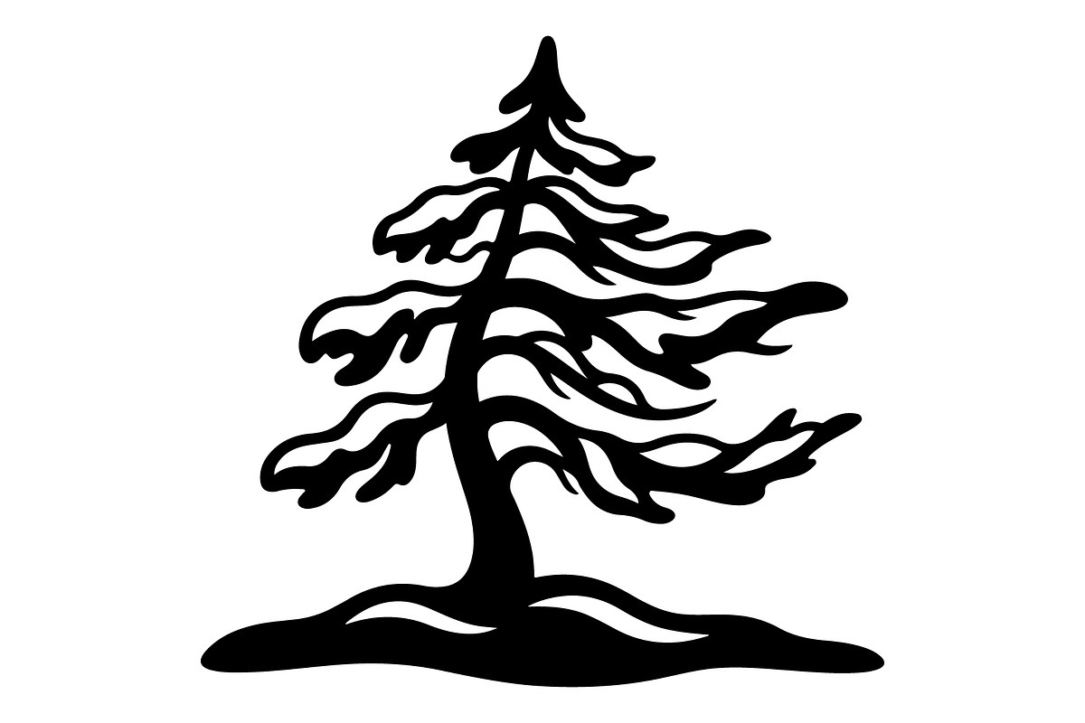 Windblown Tree Silhouette, an Object Graphic by Gfx_Store (Photo 10 of 16)