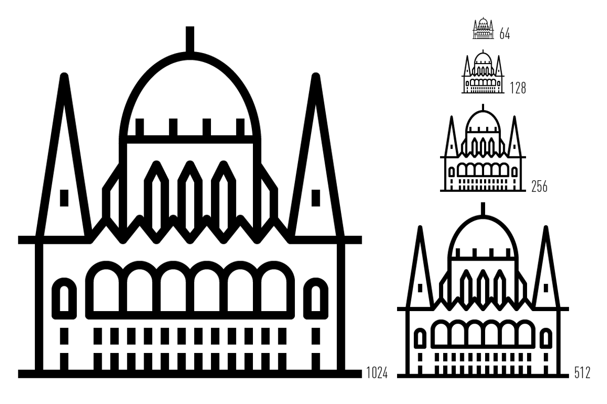 European Capitals – Landmark Icons, an Outline Icon by Jozsef Balazs-Hegedus (Photo 7 of 7)