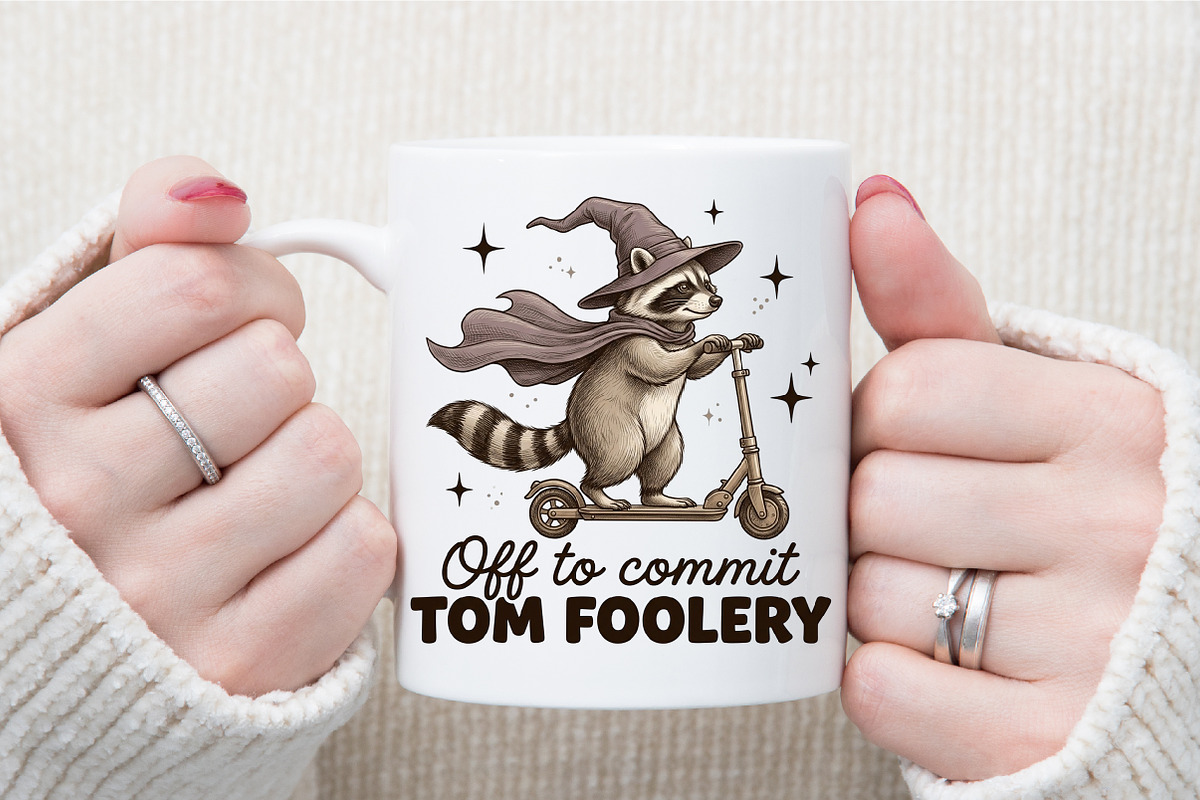 Funny Raccoon PNG Sublimation Bundle, an Object Illustration by Sublimation Artist (Photo 20 of 23)