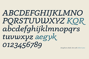 Anaphora - 22 Fonts