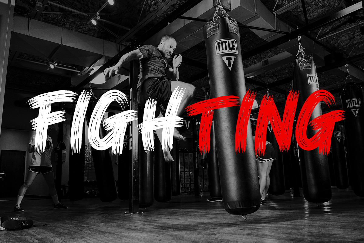 Boxing - Action Display Font, a Font by Artkenza (Photo 3 of 5)