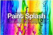 Set of JPG backgrounds paint splash, a Texture Illustration by AlexZeL (Thumbnail 1 of 6)