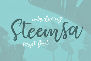 Steemsa Funny Script Font