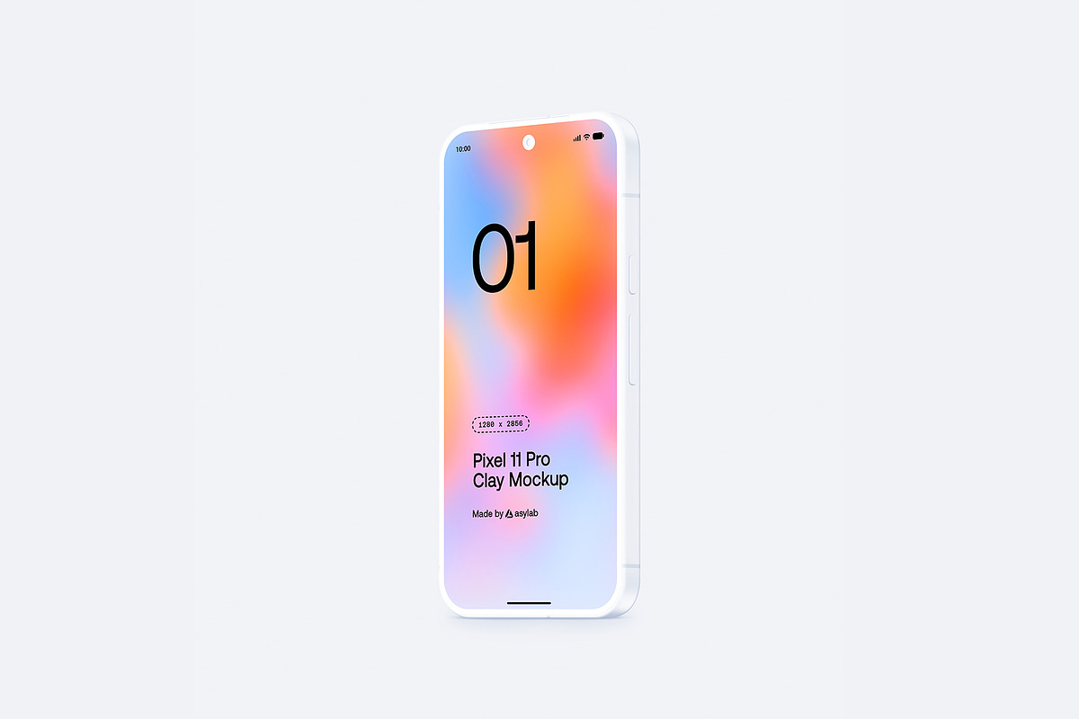 Google Pixel 11 Pro Clay Mockups, an Android Mockup by Asylab (Photo 46 of 62)