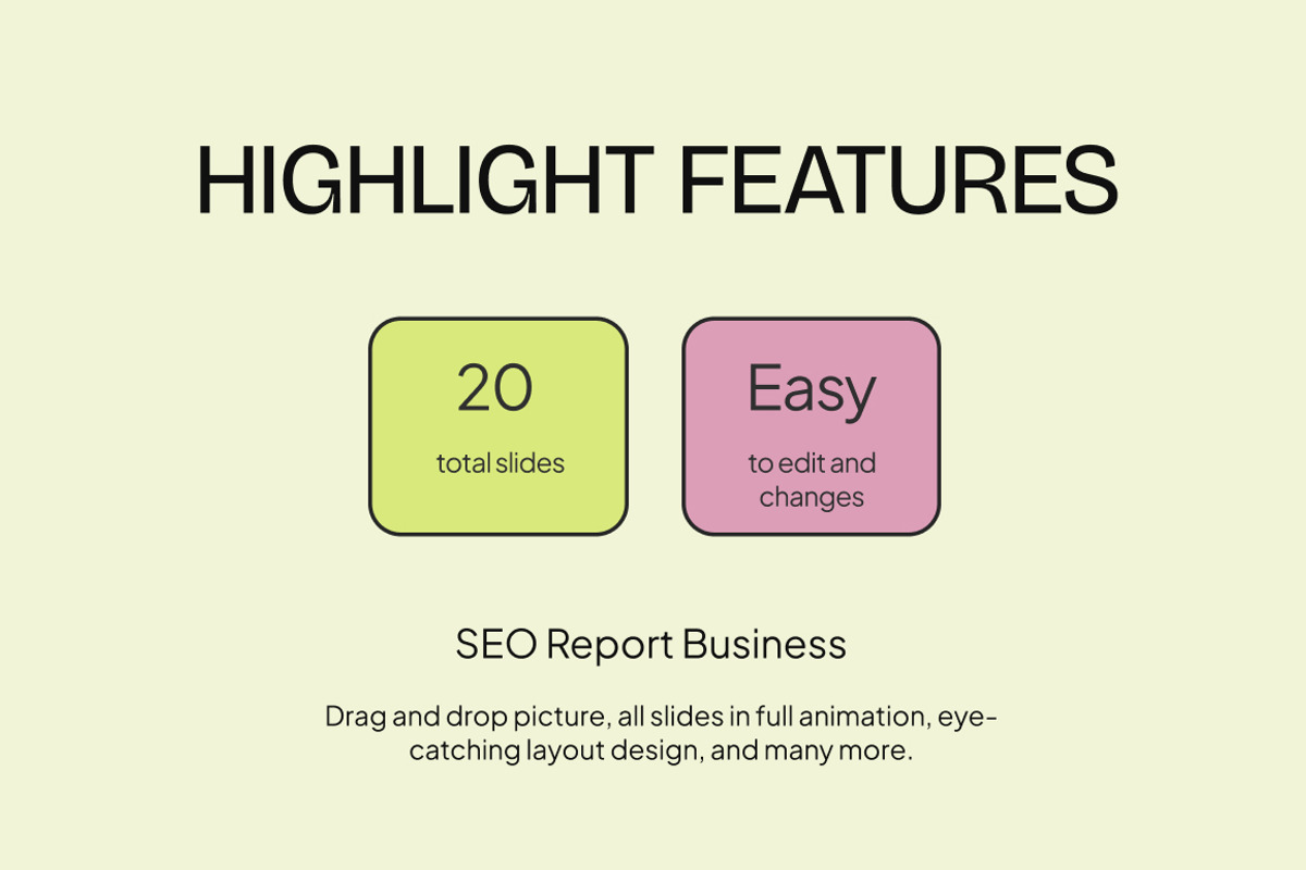 SEO Report Business Keynote, a Presentation Template by Loin Studio (Photo 2 of 4)