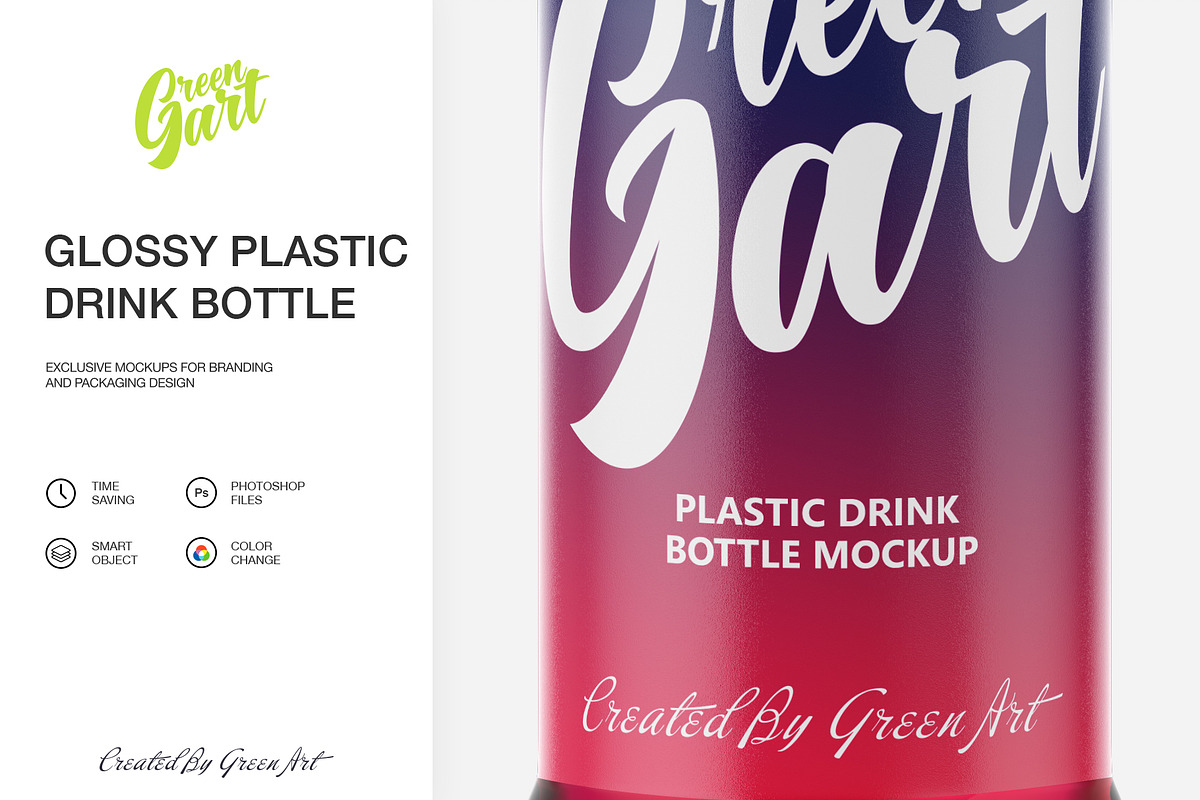 7 PSD plastic drink mockup, a Product Mockup by Green Art (Photo 5 of 6)