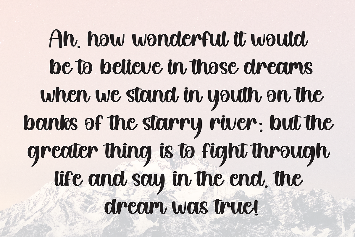Brush Barbie | Script Font, a Handwritten Font by Scratchones (Photo 5 of 9)