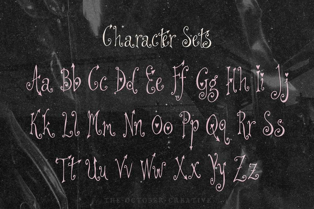 Tall Dark Sweetheart Odd Serif Font, a Serif Font by The October Creative (Photo 3 of 8)