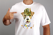 Watercolor friendly airedale terrier, an Animal Illustration by Watercolor fantasy (Thumbnail 2 of 5)