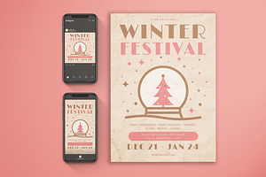 Winter Festival Flyer Set