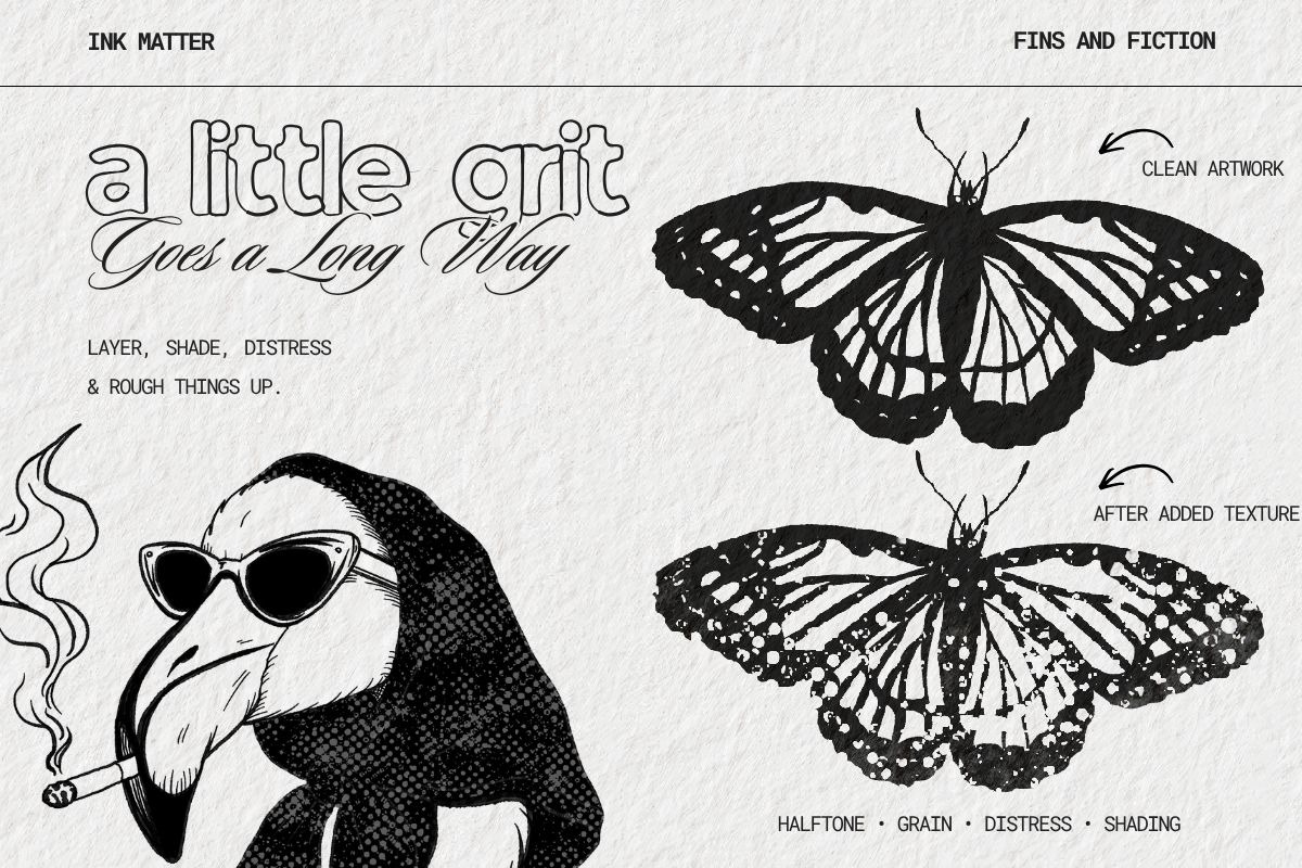 Ink Matter Brushes for Procreate, a Brush Add-On by Fins and Fiction (Photo 6 of 7)