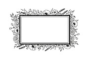 Rustic Floral Frame SVG Bundle, an Illustration by jahid234 (Thumbnail 16 of 31)