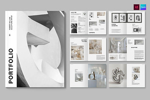 Minimalist Art Portfolio Template, a Brochure Template by BrandPacks
